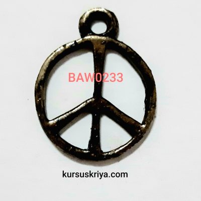 Charm peace kecil antik silver