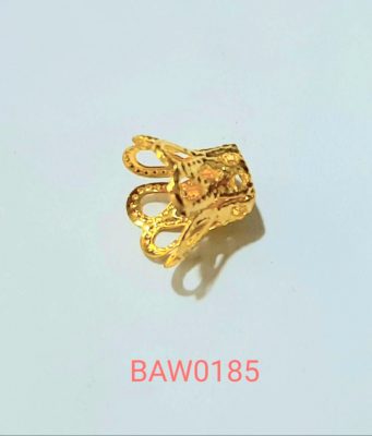 Cakram manik-manik gold ukir terawang