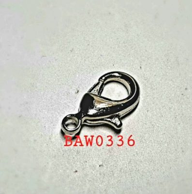 Clasp udang 14 X 7 mm warna silver