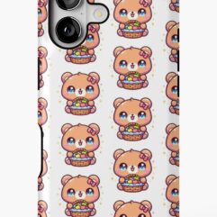 iPhone case bear fruit basket