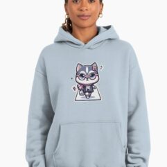 Hoddie-pink-black-husky-fashion