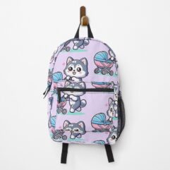 Cute-husky-stroller-backpack-front