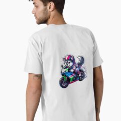 Premium-T-shirt-husky-biker-racing