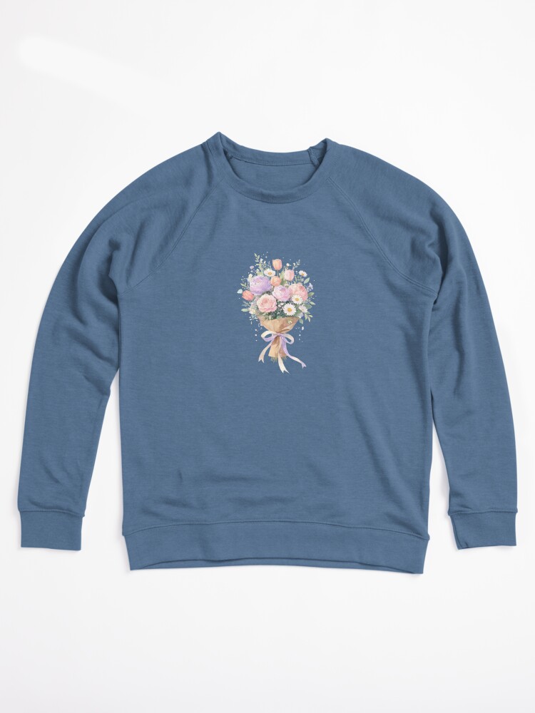 Watercolor Flower Bouquet Lightweight Sweatshirt