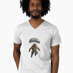 Safe Landing Safe World V-Neck T-Shirt