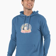 Dream Big Sleeping Bunny Lightweight Hoodie
