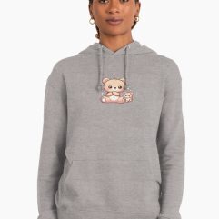 Cute Teddy Bear lightweight hoodie
