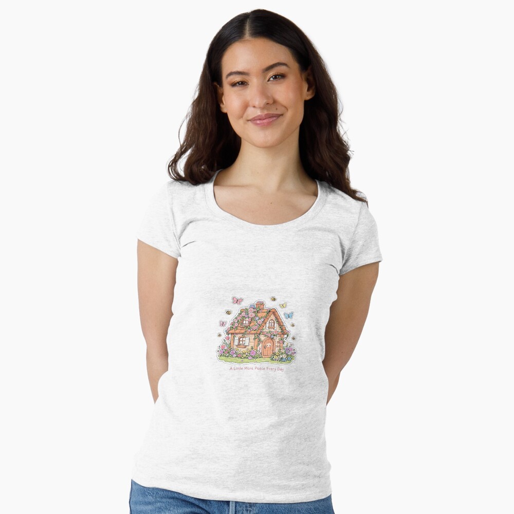 Little More Peace Every fitted scoop T-Shirt