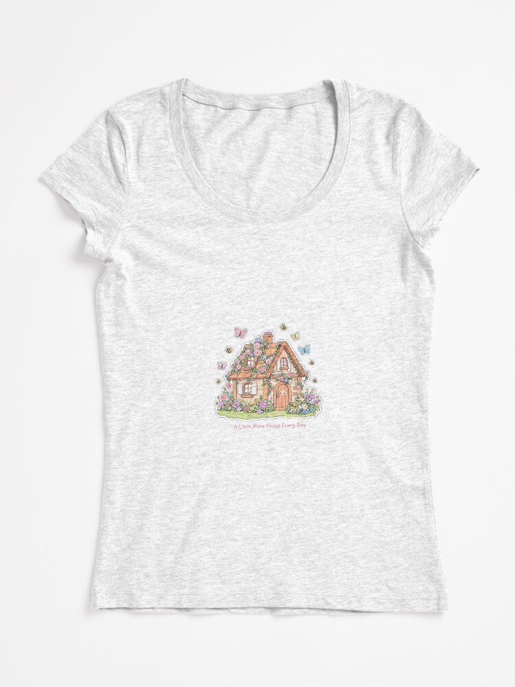 Little More Peace Every fitted scoop t-shirt