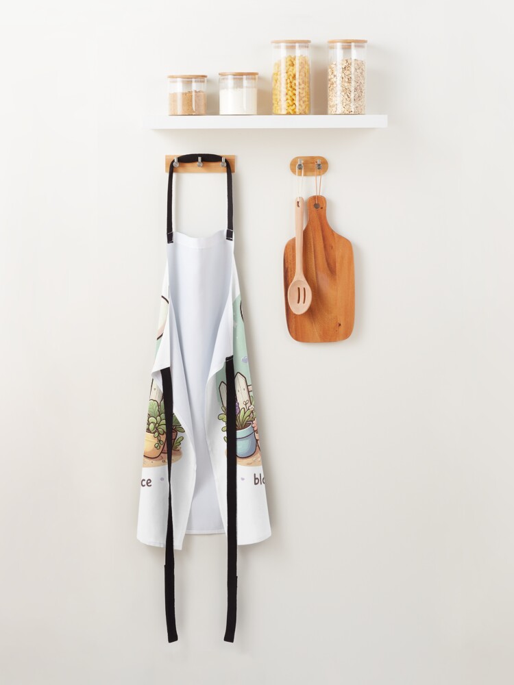 Bunny Gardening Bloom At Your Own Pace apron