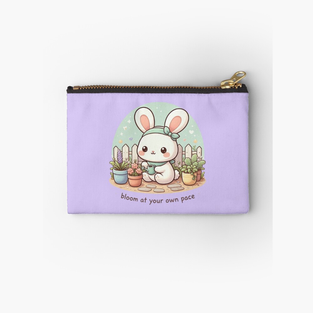 Bloom At Your Own Pace Zipper Pouch