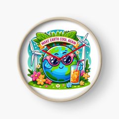 Make Earth Cool Again Clock