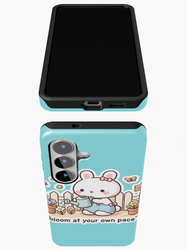 Bloom At Your Own Pace Cute Bunny Samsung Galaxy Tough Case