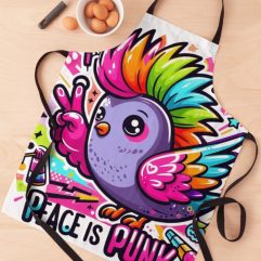 Peace is punk apron