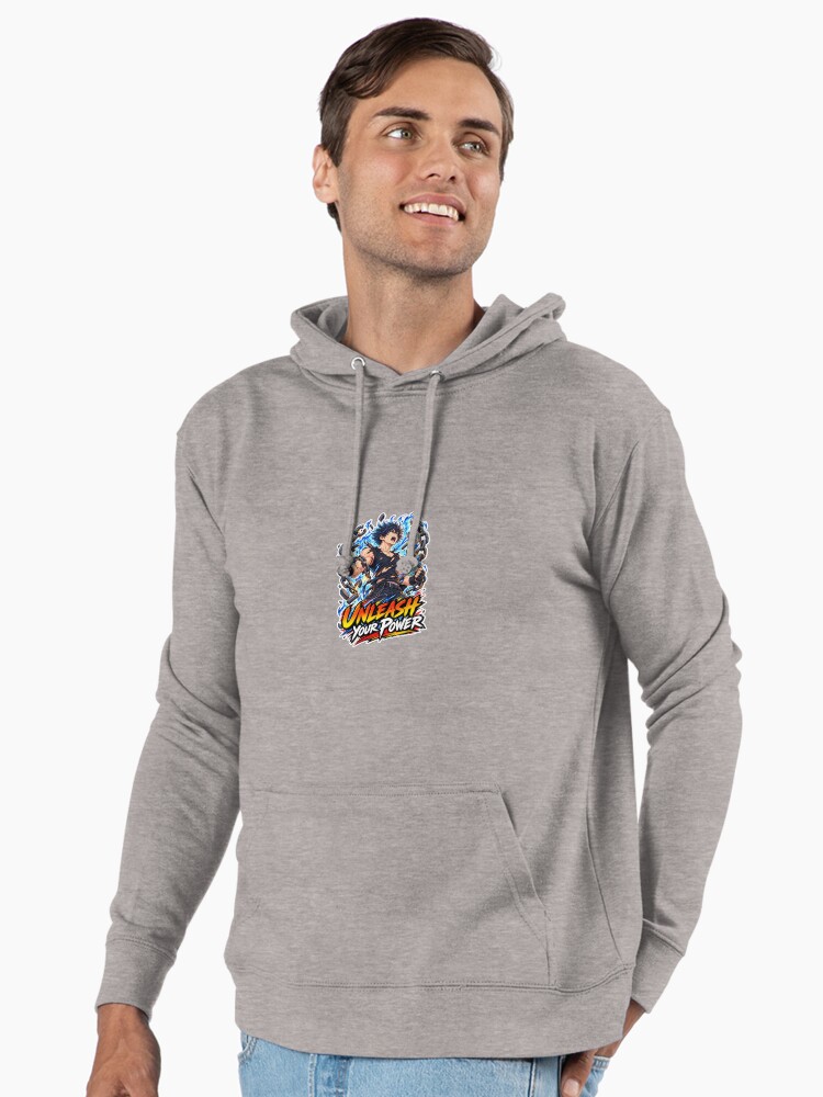 Unleash your power anime lightweight hoodie