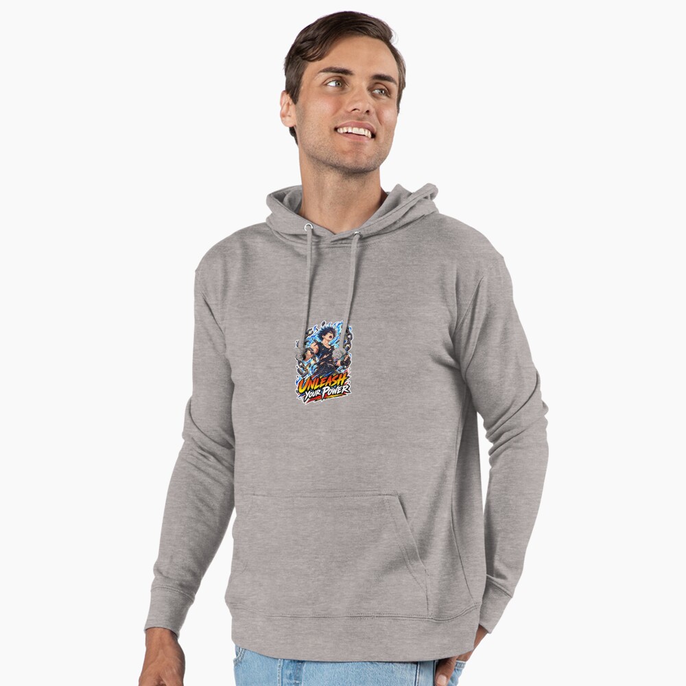 Unleash your power anime lightweight hoodie