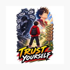Trust yourself anime photograhic print